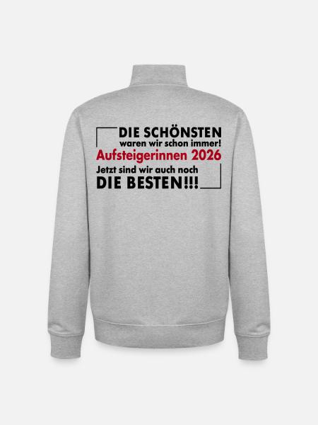 Beautiful up-and-comers 2026 - Unisex Organic Zip Sweatshirt by Stanley/Stella - heather grey