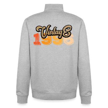 Vintage 1996 - Unisex Organic Zip Sweatshirt von Stanley/Stella - Grau meliert - Hinten - AI Model Male 185 light (185cm)