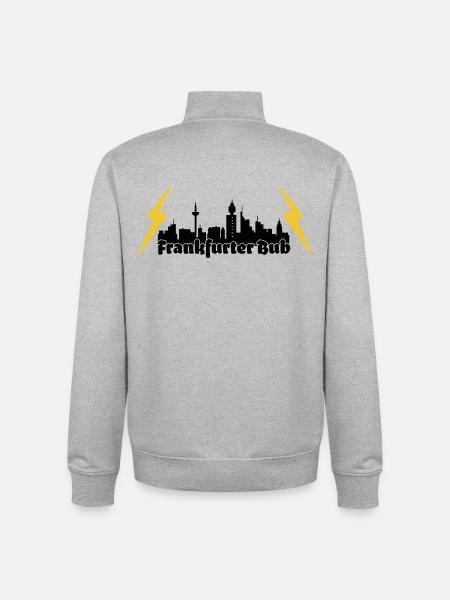 Frankfurter Bub ffm skyline - Unisex Organic Zip Sweatshirt von Stanley/Stella - Grau meliert