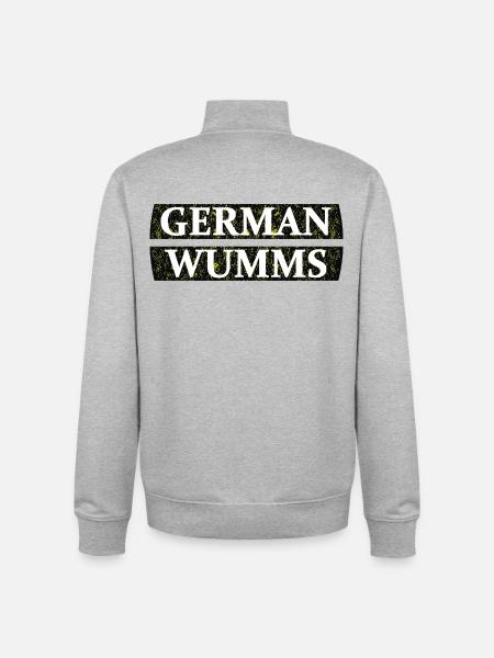 German Wumms - Sweat zippé unisexe en coton bio Stanley/Stella - gris chiné