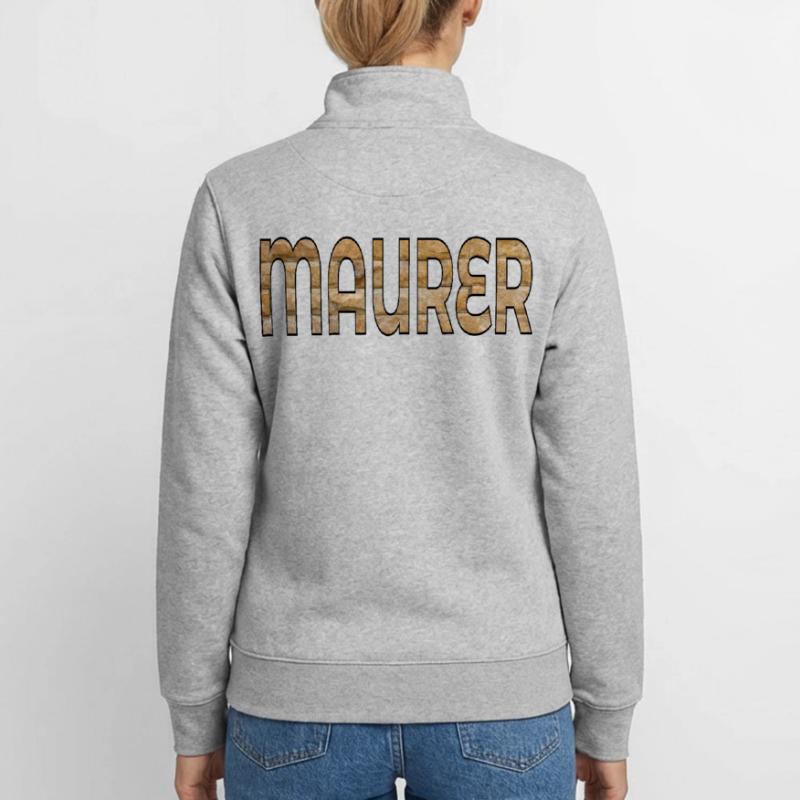 BRICKLAYER BUILDING BRICKS Unisex Organic Zip Sweatshirt by Stanley/Stella