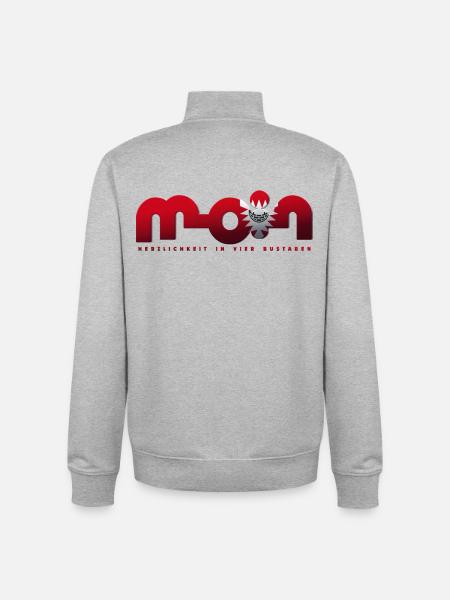 Moin - Unisex Organic Zip Sweatshirt von Stanley/Stella - Grau meliert