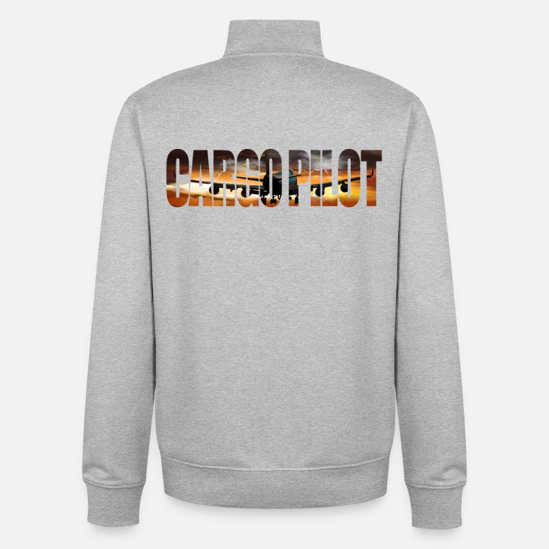 Cargo pilot - Unisex Organic Zip Sweatshirt von Stanley/Stella - Grau meliert