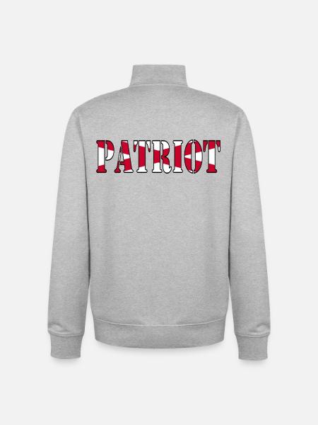 Nordirischer Patriot - Unisex Organic Zip Sweatshirt von Stanley/Stella - Grau meliert