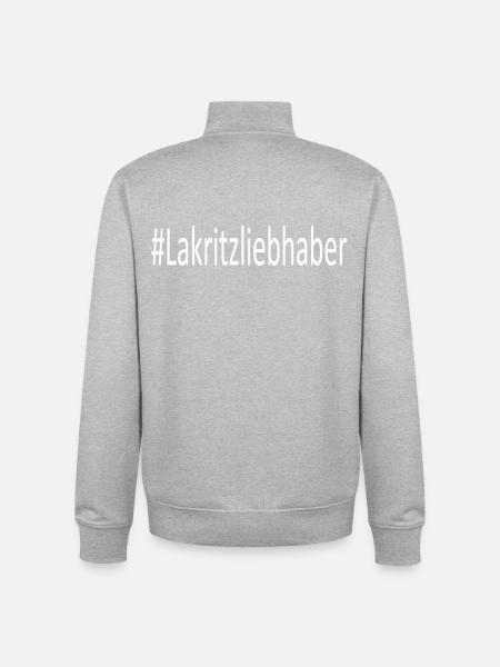 #Lakritzliebhaber - Unisex Organic Zip Sweatshirt von Stanley/Stella - Grau meliert