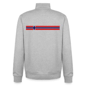 Norway Sports - Unisex Organic Zip Sweatshirt by Stanley/Stella - heather grey - Back - AI Model Male 185 light (185cm)