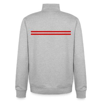 Autriche Sports - Sweat zippé unisexe en coton bio Stanley/Stella - gris chiné - Dos - AI Model Male 185 light (185cm)
