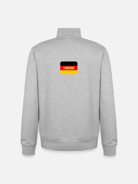 Deutschland Fankurve - Dein WM Fantrikot - Unisex Organic Zip Sweatshirt von Stanley/Stella - Grau meliert