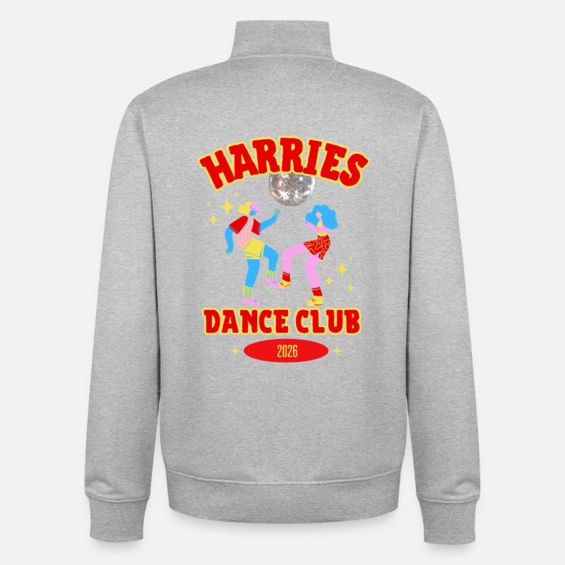 Harries Dance Club 2026 - Tournée Ensemble Ensemble - Sweat zippé unisexe en coton bio Stanley/Stella - gris chiné