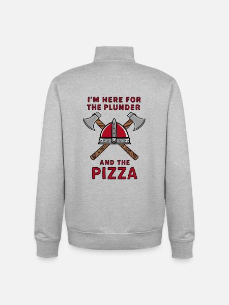 Viking Plunder - Unisex Organic Zip Sweatshirt by Stanley/Stella - heather grey