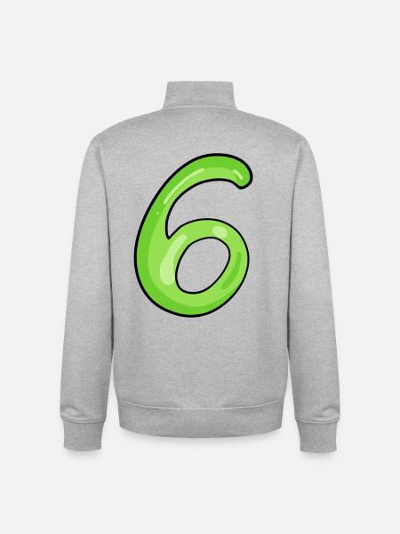 6 - Unisex Organic Zip Sweatshirt by Stanley/Stella - heather grey