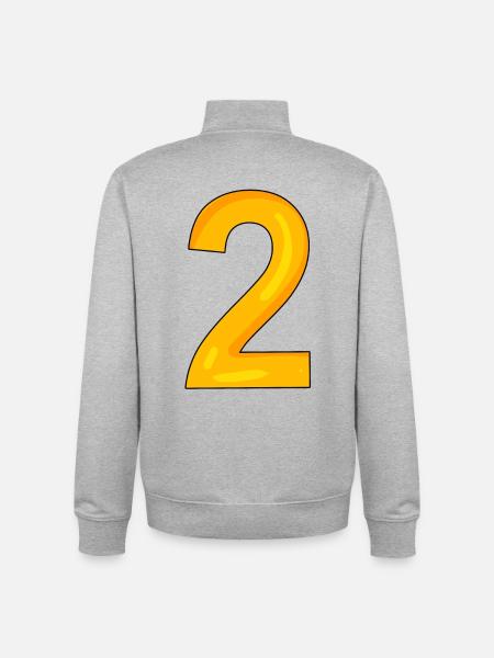 2 - Sweat zippé unisexe en coton bio Stanley/Stella - gris chiné