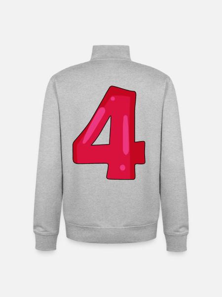 4 - Unisex Organic Zip Sweatshirt by Stanley/Stella - heather grey
