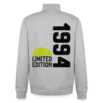 30th Anniversary 1994 Limited Edition Tennis - Unisex Organic Zip Sweatshirt by Stanley/Stella - heather grey - Back - AI Model Male 185 light (185cm)