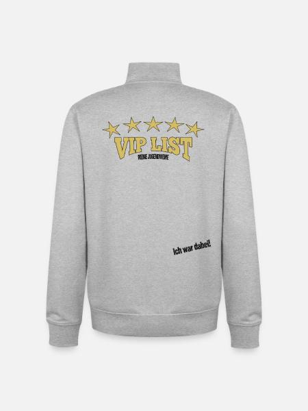 Jugendweihe Gästebuch - Jugendweihe 2026 - Unisex Organic Zip Sweatshirt von Stanley/Stella - Grau meliert