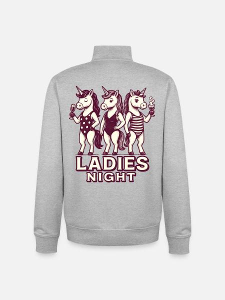 Ladies Night - Fête - Sweat zippé unisexe en coton bio Stanley/Stella - gris chiné