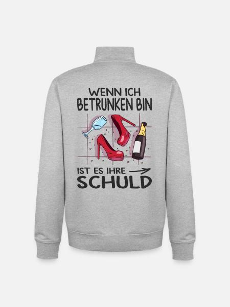Beste Freundin Geschenk Partnerlook Mädelsabend - Unisex Organic Zip Sweatshirt von Stanley/Stella - Grau meliert
