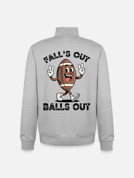 American Football - Unisex Organic Zip Sweatshirt von Stanley/Stella - Grau meliert