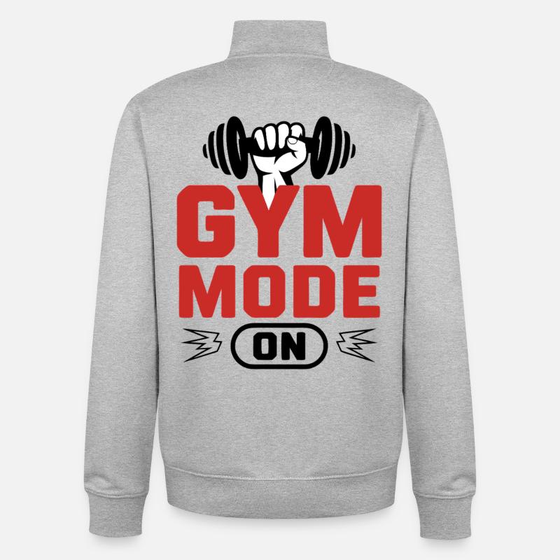 Mode Salle Activé - Sweat zippé unisexe en coton bio Stanley/Stella - gris chiné