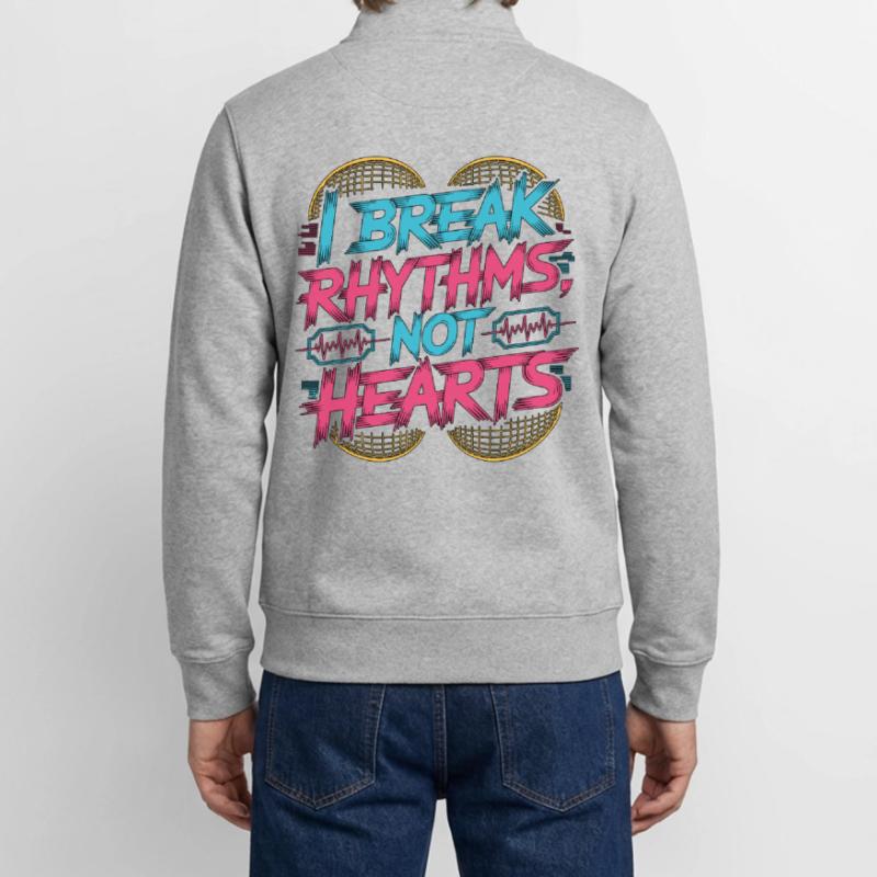 Cardiac Tech I Break Rhythms Pacemaker Technician Unisex Organic Zip Sweatshirt by Stanley/Stella