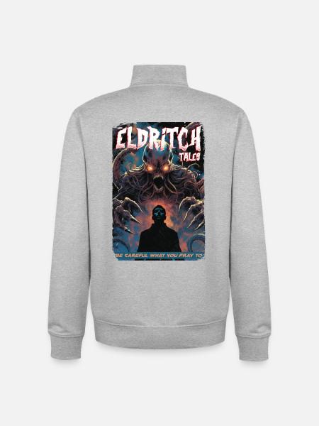 Eldritch Tales Tentacle Shadow Tee - Unisex Organic Zip Sweatshirt by Stanley/Stella - heather grey