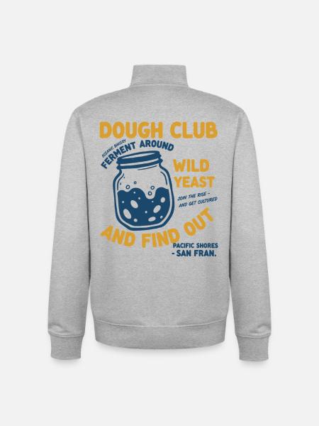 Sauerteigbrot Backteigclub Wildhefe - Unisex Organic Zip Sweatshirt von Stanley/Stella - Grau meliert
