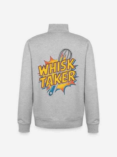 Restaurant Chef Whisk Taker Professional Chef - Unisex Organic Zip Sweatshirt by Stanley/Stella - heather grey