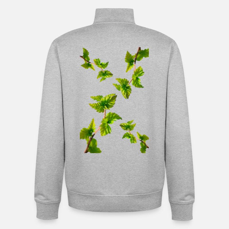 BOULEAU - Sweat zippé unisexe en coton bio Stanley/Stella - gris chiné