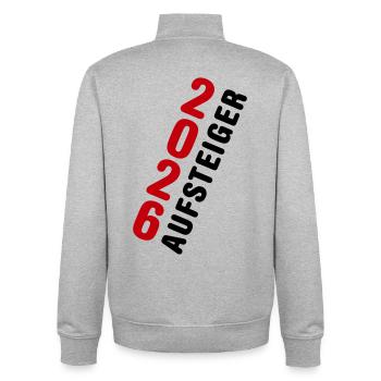 Promoted 2026 Promotion - Unisex Organic Zip Sweatshirt by Stanley/Stella - heather grey - Back - AI Model Male 185 light (185cm)