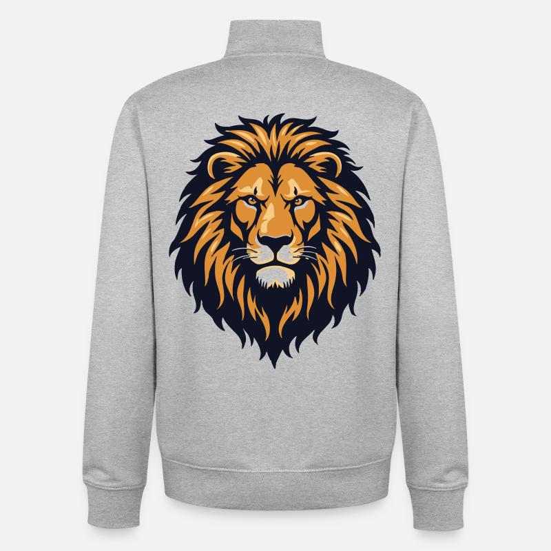 Leon - Unisex Organic Zip Sweatshirt von Stanley/Stella - Grau meliert