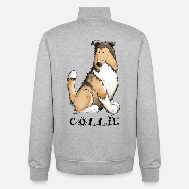 Mignon Colley - Sweat zippé unisexe en coton bio Stanley/Stella - gris chiné