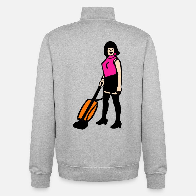Freddy veut se libérer, Queen, freddie # - Sweat zippé unisexe en coton bio Stanley/Stella - gris chiné