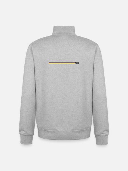 Team Germany Line - Unisex Organic Zip Sweatshirt by Stanley/Stella - heather grey