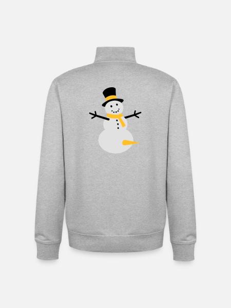 Snow fun - Unisex Organic Zip Sweatshirt by Stanley/Stella - heather grey