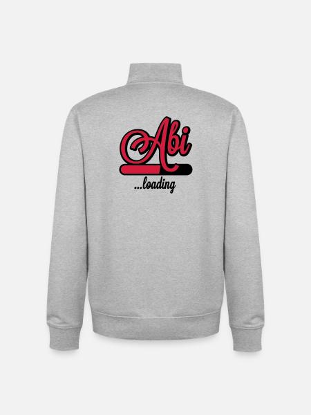 Abi loading - Unisex Organic Zip Sweatshirt von Stanley/Stella - Grau meliert