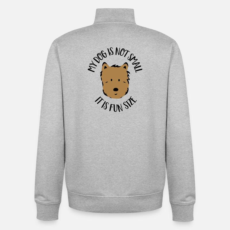Canis Minor - Unisex Organic Zip Sweatshirt by Stanley/Stella - heather grey