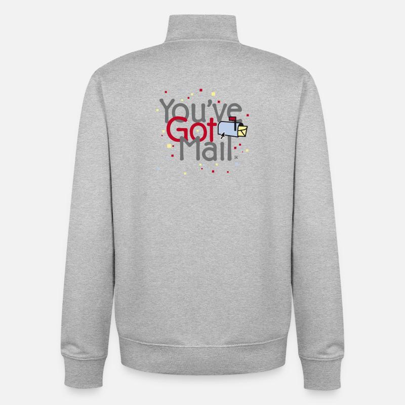 Vous avez du courrier - Sweat zippé unisexe en coton bio Stanley/Stella - gris chiné
