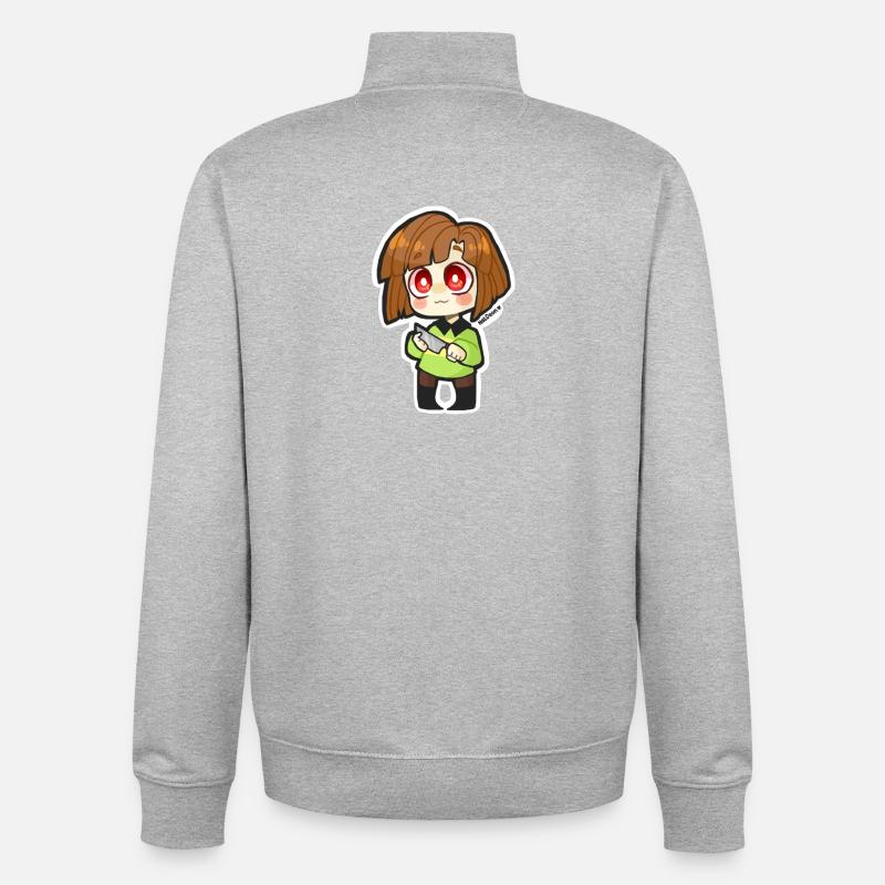 Chara - Unisex Organic Zip Sweatshirt von Stanley/Stella - Grau meliert