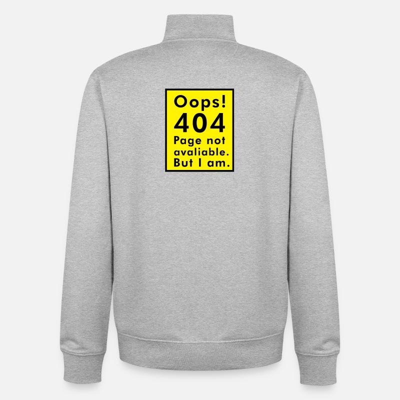 404 error - Unisex Organic Zip Sweatshirt by Stanley/Stella - heather grey
