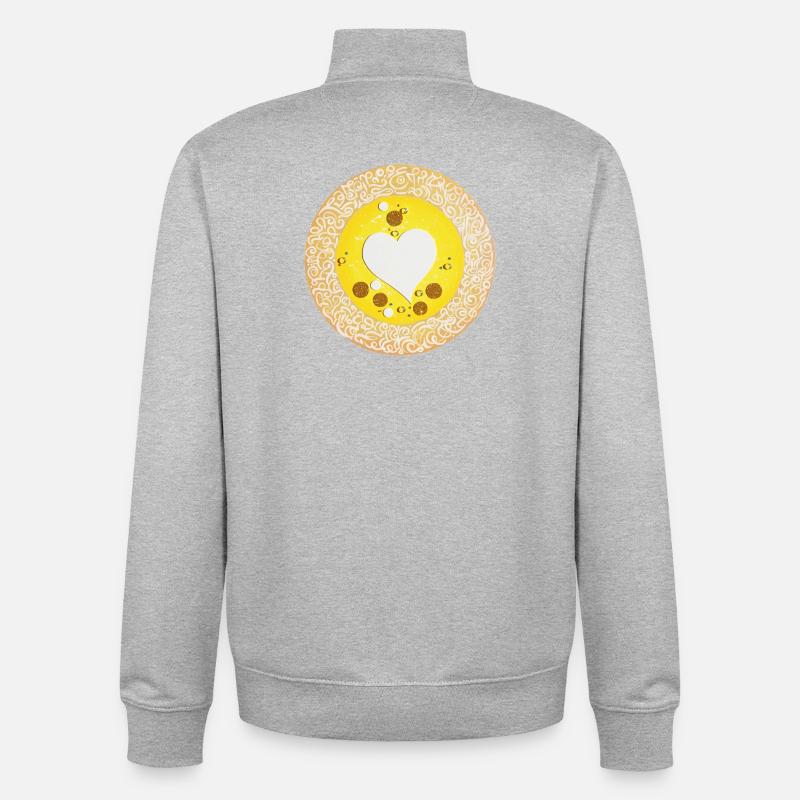 Sternentor der Wertschätzung - Sonja Ariel - Unisex Organic Zip Sweatshirt von Stanley/Stella - Grau meliert