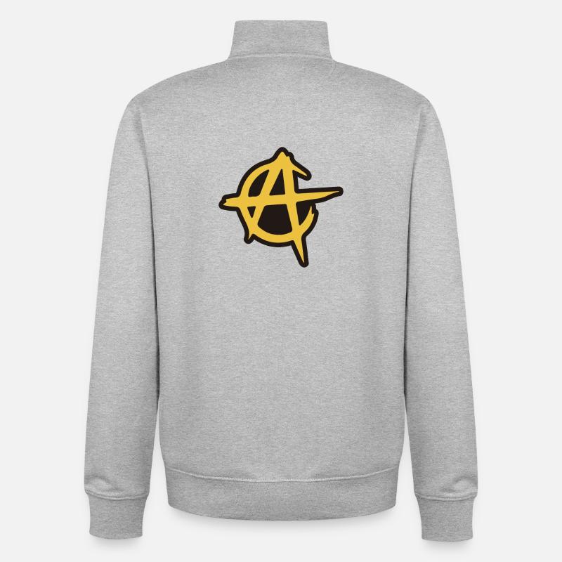 ANCAP B - Sweat zippé unisexe en coton bio Stanley/Stella - gris chiné