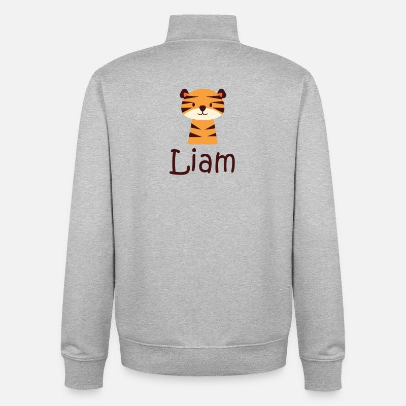 Liam - Unisex Organic Zip Sweatshirt von Stanley/Stella - Grau meliert
