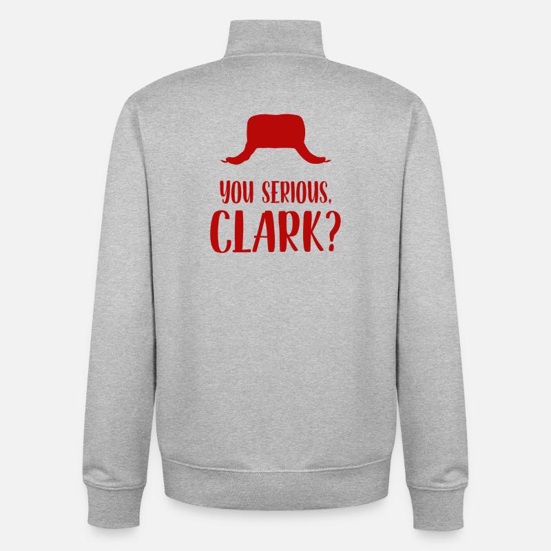 Du ernsthafter Clark - Unisex Organic Zip Sweatshirt von Stanley/Stella - Grau meliert