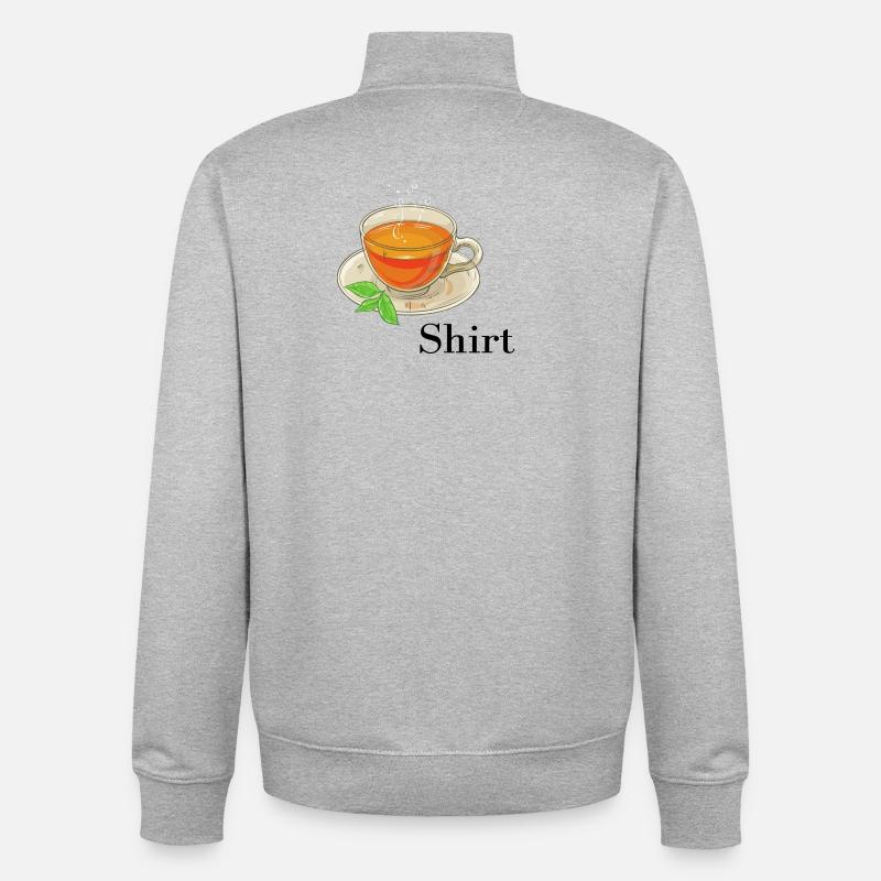 Tea shirt - Unisex Organic Zip Sweatshirt by Stanley/Stella - heather grey