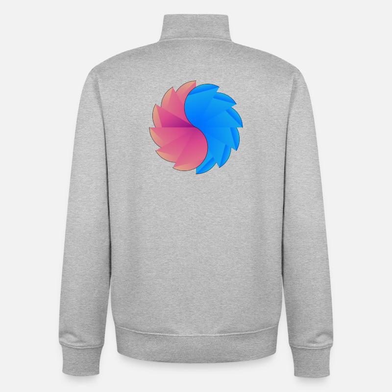 Amusement - Sweat zippé unisexe en coton bio Stanley/Stella - gris chiné