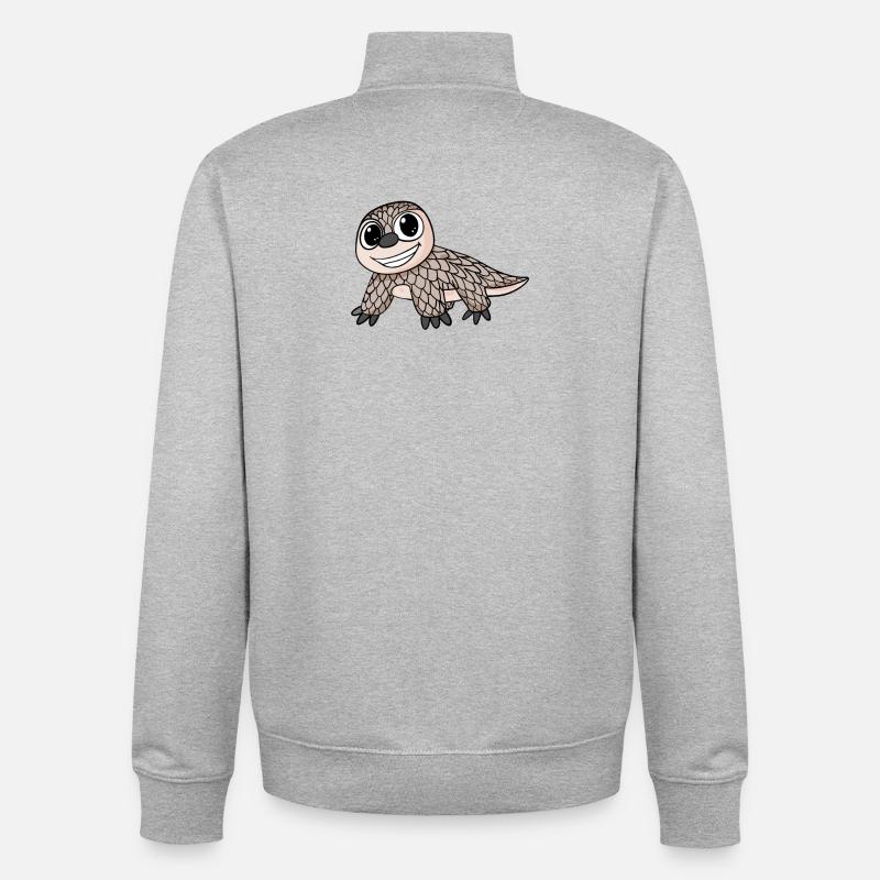 Pholidota - Sweat zippé unisexe en coton bio Stanley/Stella - gris chiné