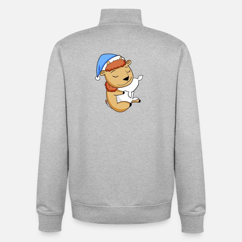 Bison - Unisex Organic Zip Sweatshirt von Stanley/Stella - Grau meliert