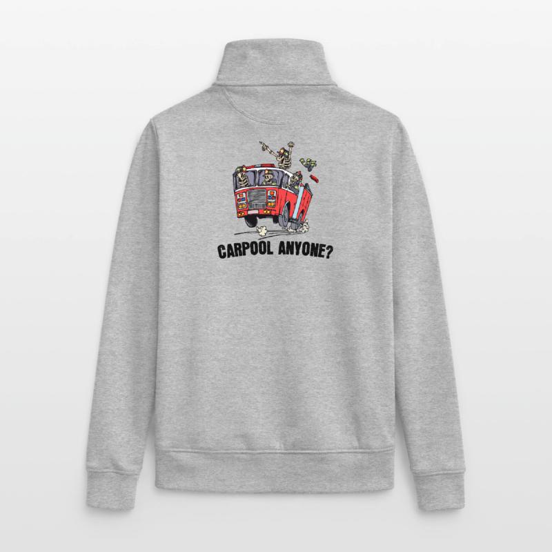 Professional fire brigade fire brigade statement fire engine Unisex Organic Zip Sweatshirt by Stanley/Stella
