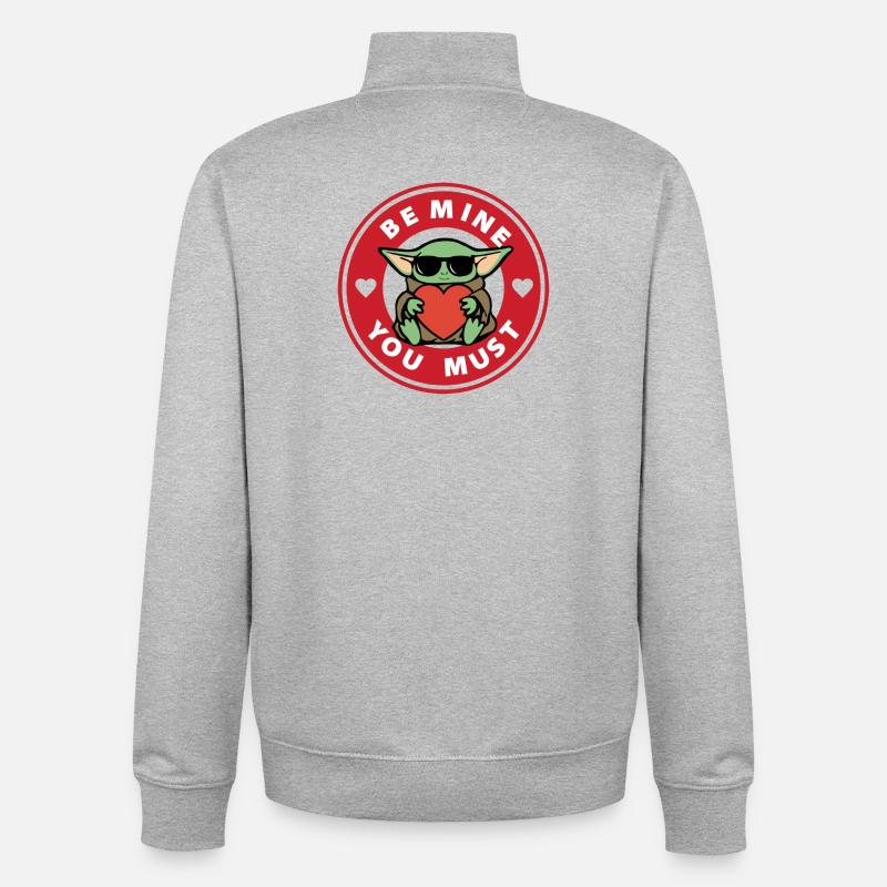 Sei mein, du musst - Unisex Organic Zip Sweatshirt von Stanley/Stella - Grau meliert