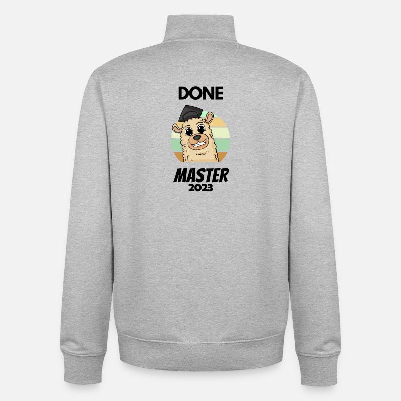 Master 2023 - Sweat zippé unisexe en coton bio Stanley/Stella - gris chiné